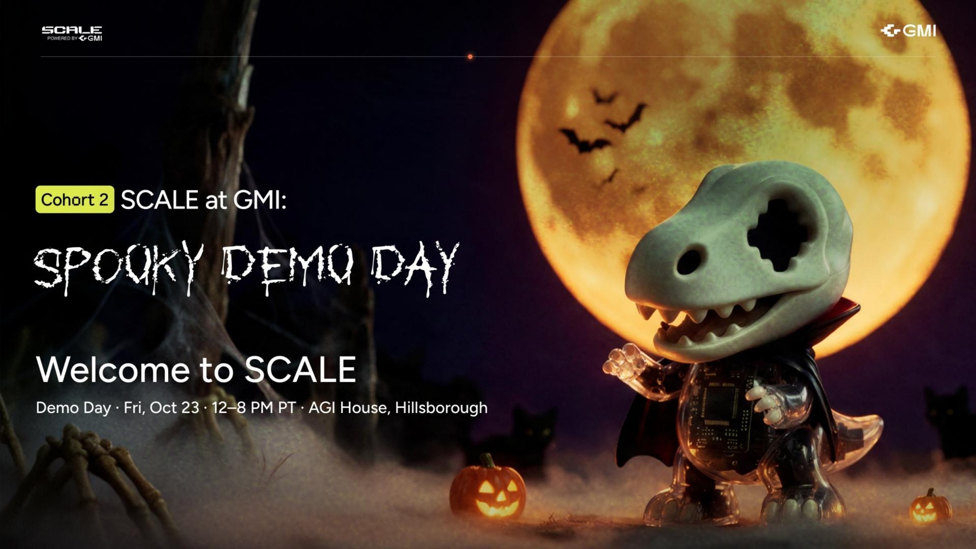 SCALE Cohort 2 Spooky Demo Day key art