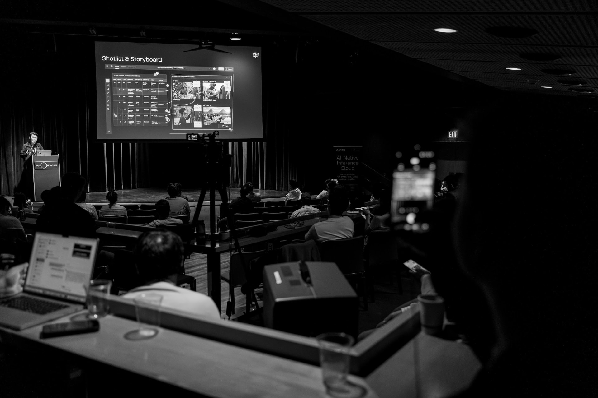 Utopai Studios on stage in the Moving chapter