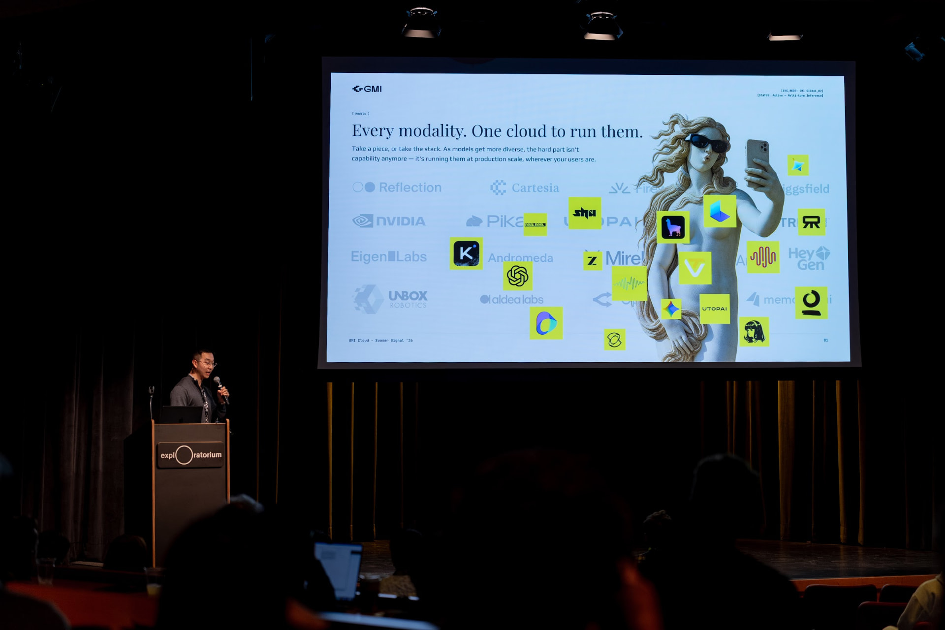 GMI Cloud opening keynote in the Seeing chapter