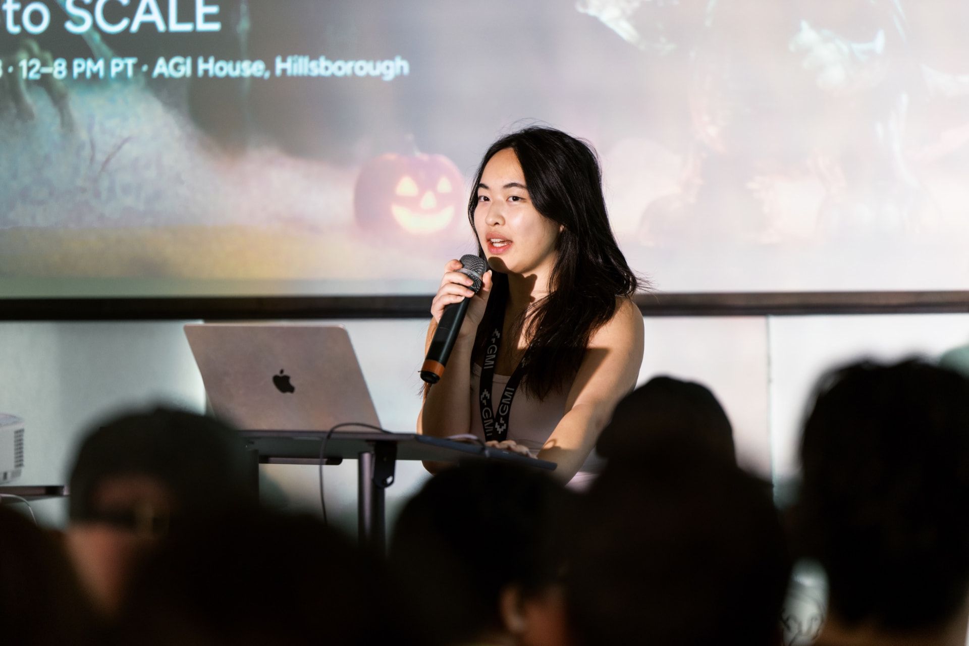 Nicole opening SCALE Cohort 2 Spooky Demo Day