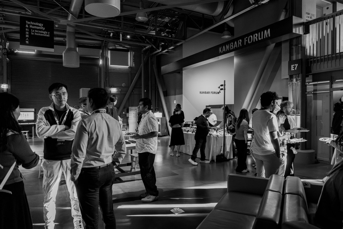 Guests in conversation at Summer Signal